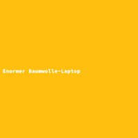 Enormer Baumwolle-Laptop
