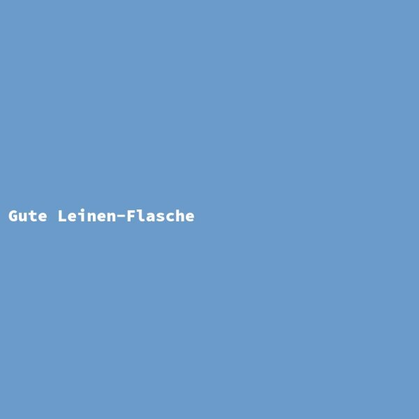 Gute Leinen-Flasche